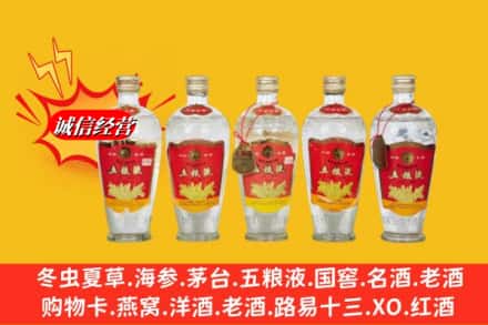 成都市简阳回收老五粮液